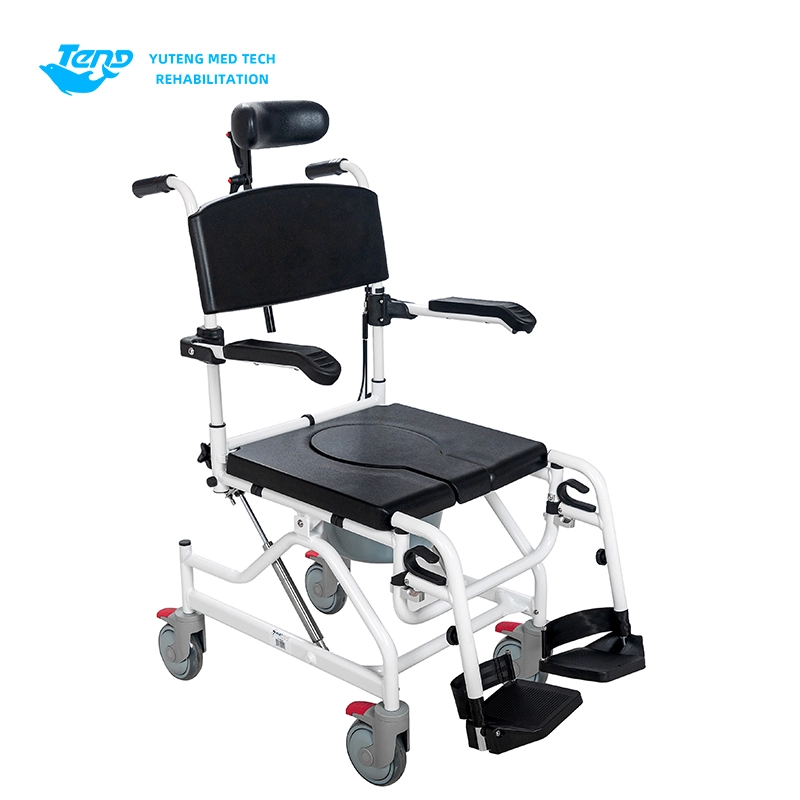 Reclining Commode Wheelchair