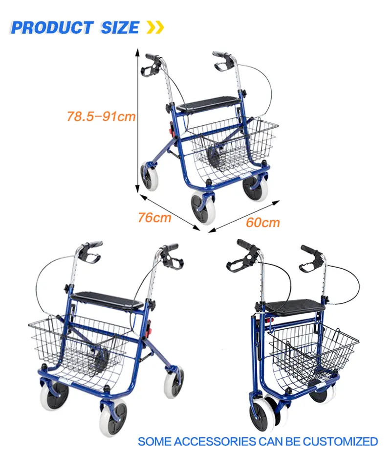 Rollator Walker with Basket detail 8