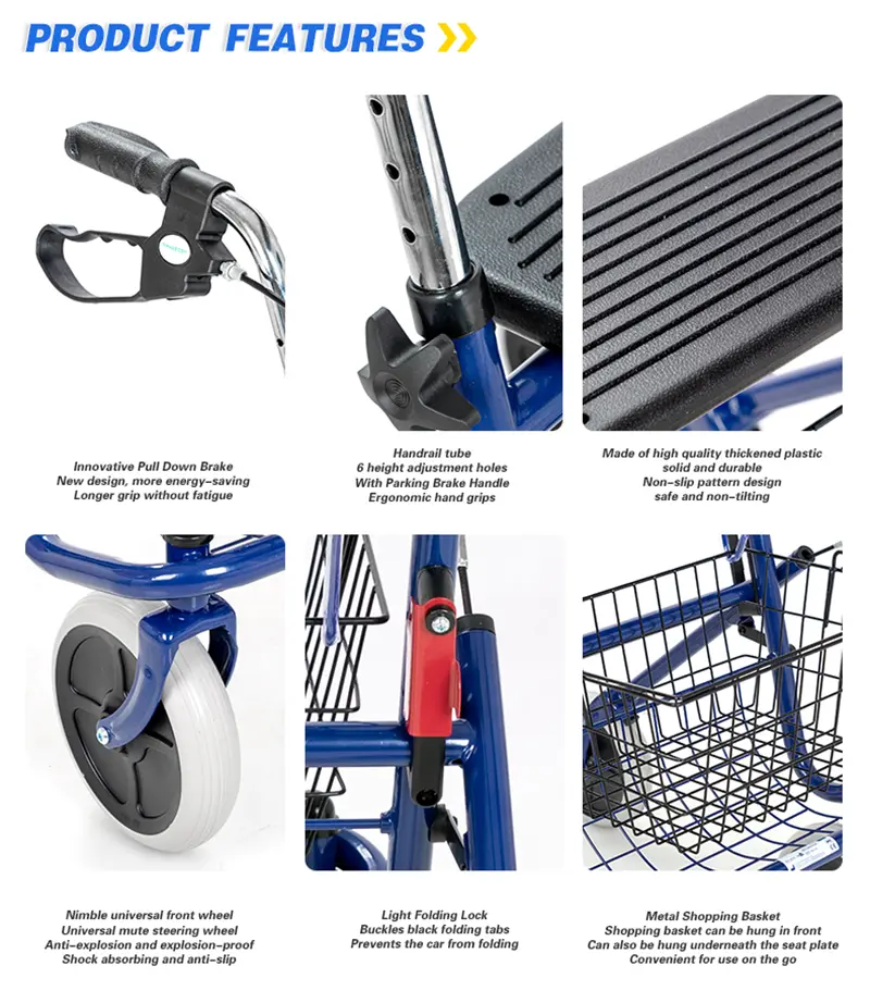 Rollator Walker with Basket view 9