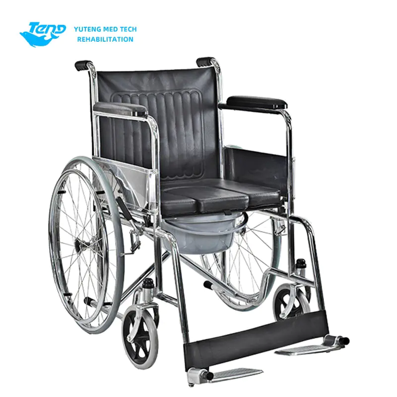 Steel Commode Wheelchair