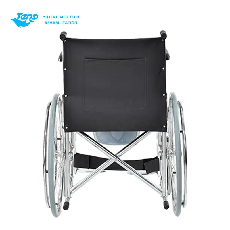 Steel Commode Wheelchair detail 4